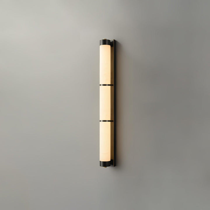 Cylindra Alabaster Messing Vägglampa