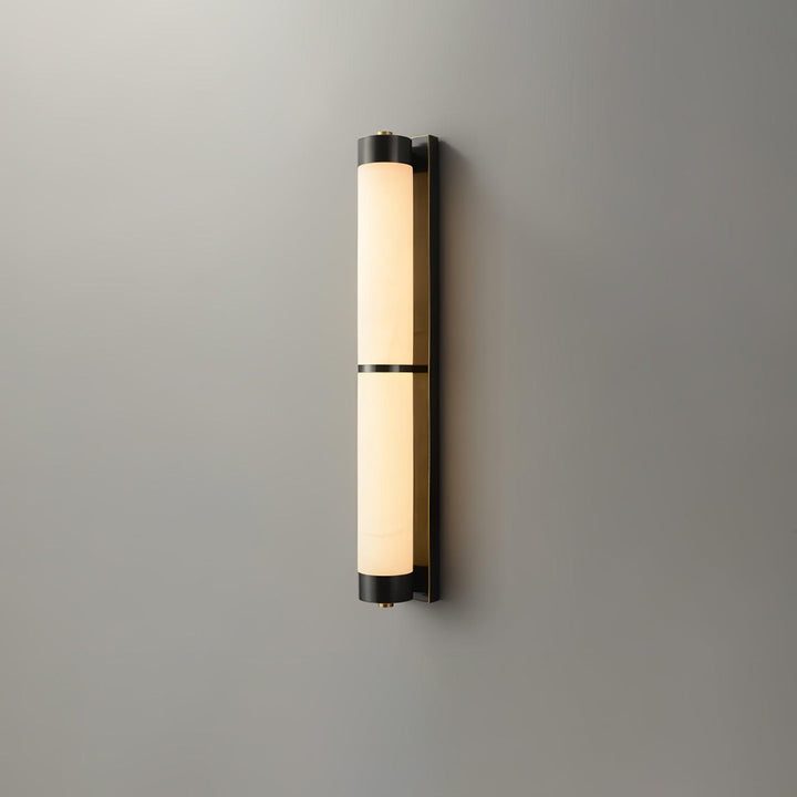 Cylindra Alabaster Messing Vägglampa