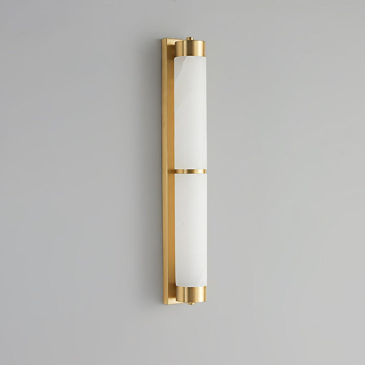 Cylindra Alabaster Messing Vägglampa