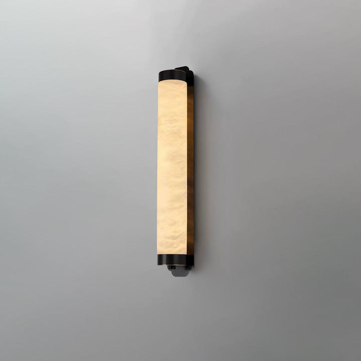 Cylindra Alabaster Messing Vägglampa