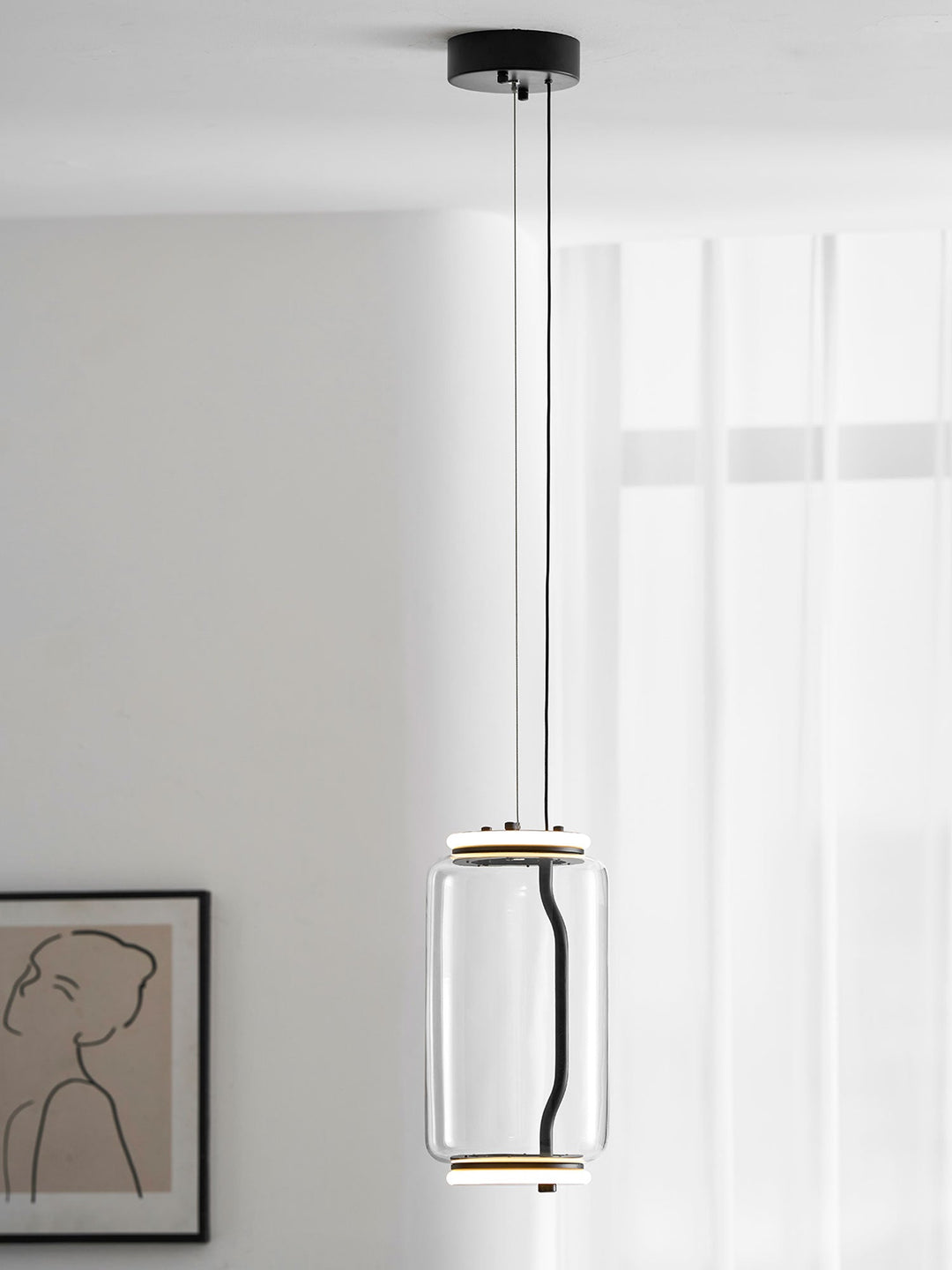 Cylindrisk LED Hänglampa