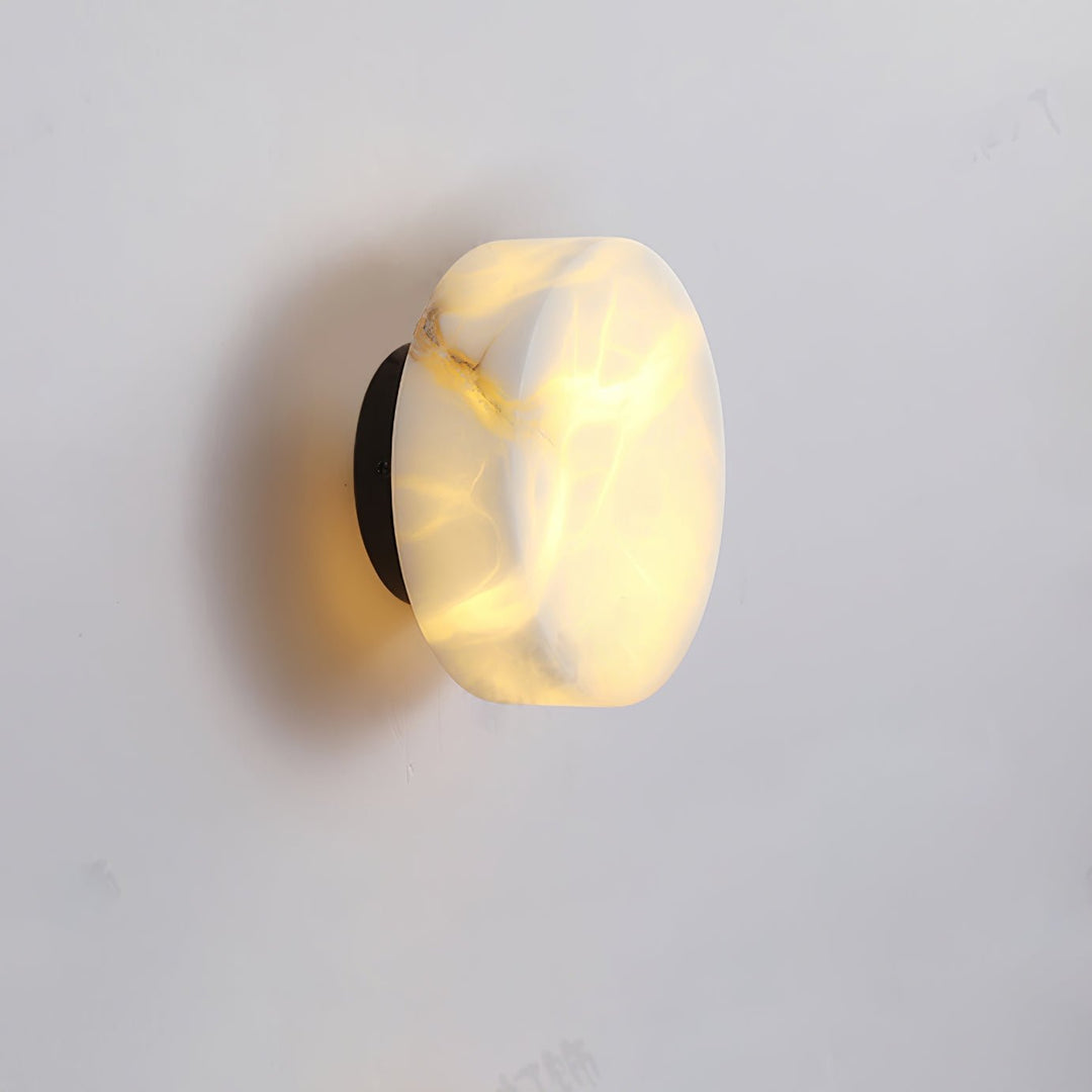 Cylindrisk Alabaster Vägglampa