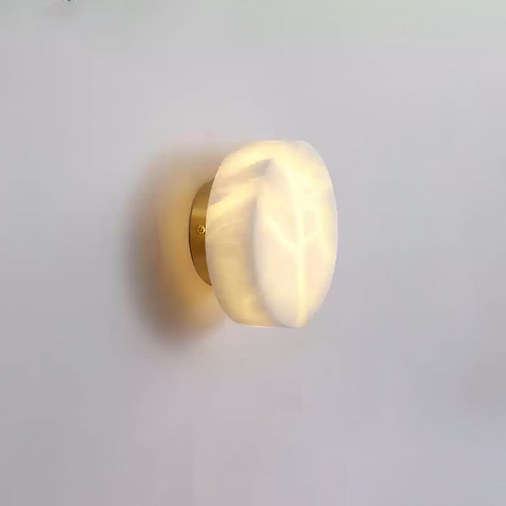 Cylindrisk Alabaster Vägglampa