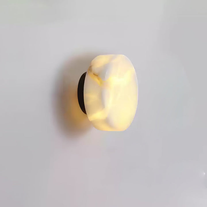 Cylindrisk Alabaster Vägglampa