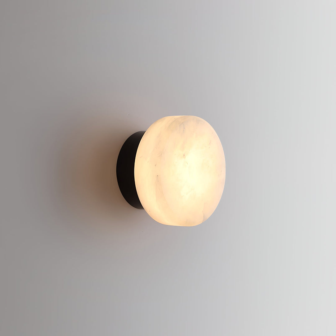 Cylindrisk Alabaster Vägglampa