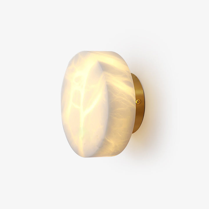 Cylindrisk Alabaster Vägglampa