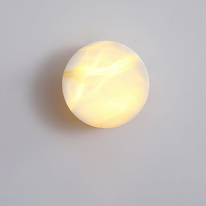 Cylindrisk Alabaster Vägglampa