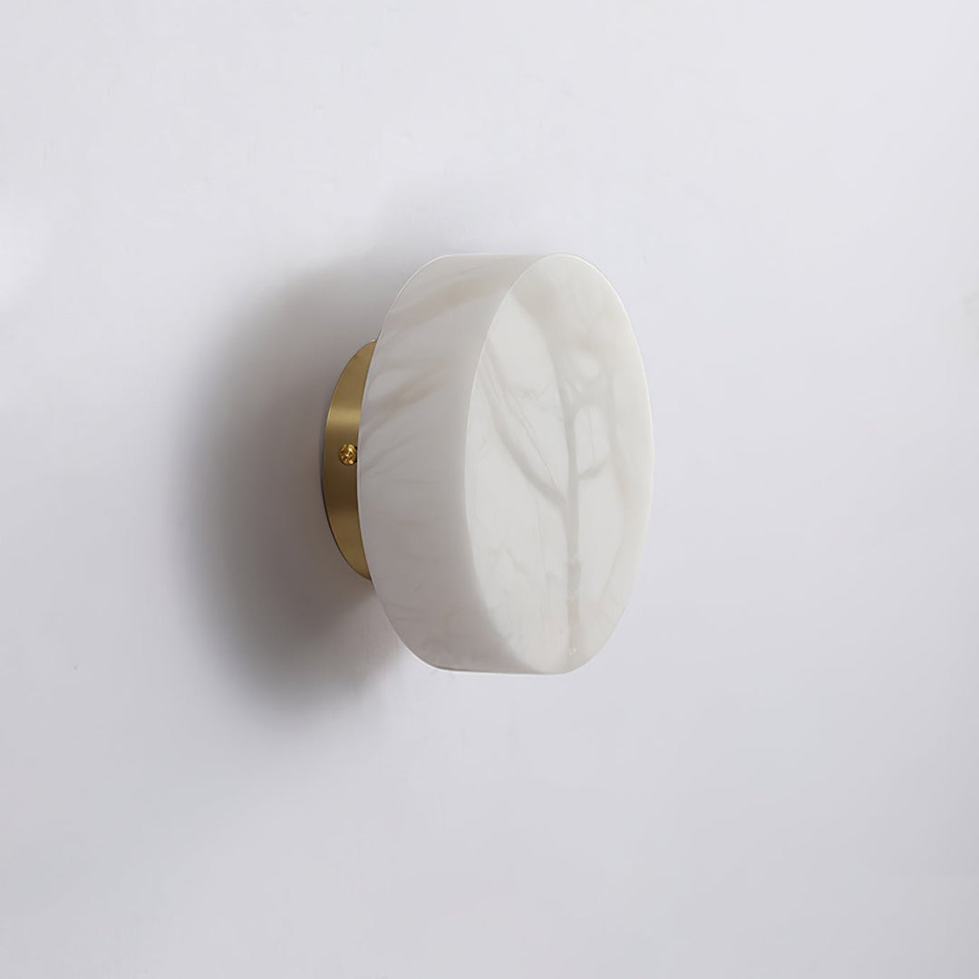 Cylindrisk Alabaster Vägglampa