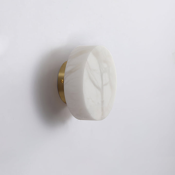 Cylindrisk Alabaster Vägglampa