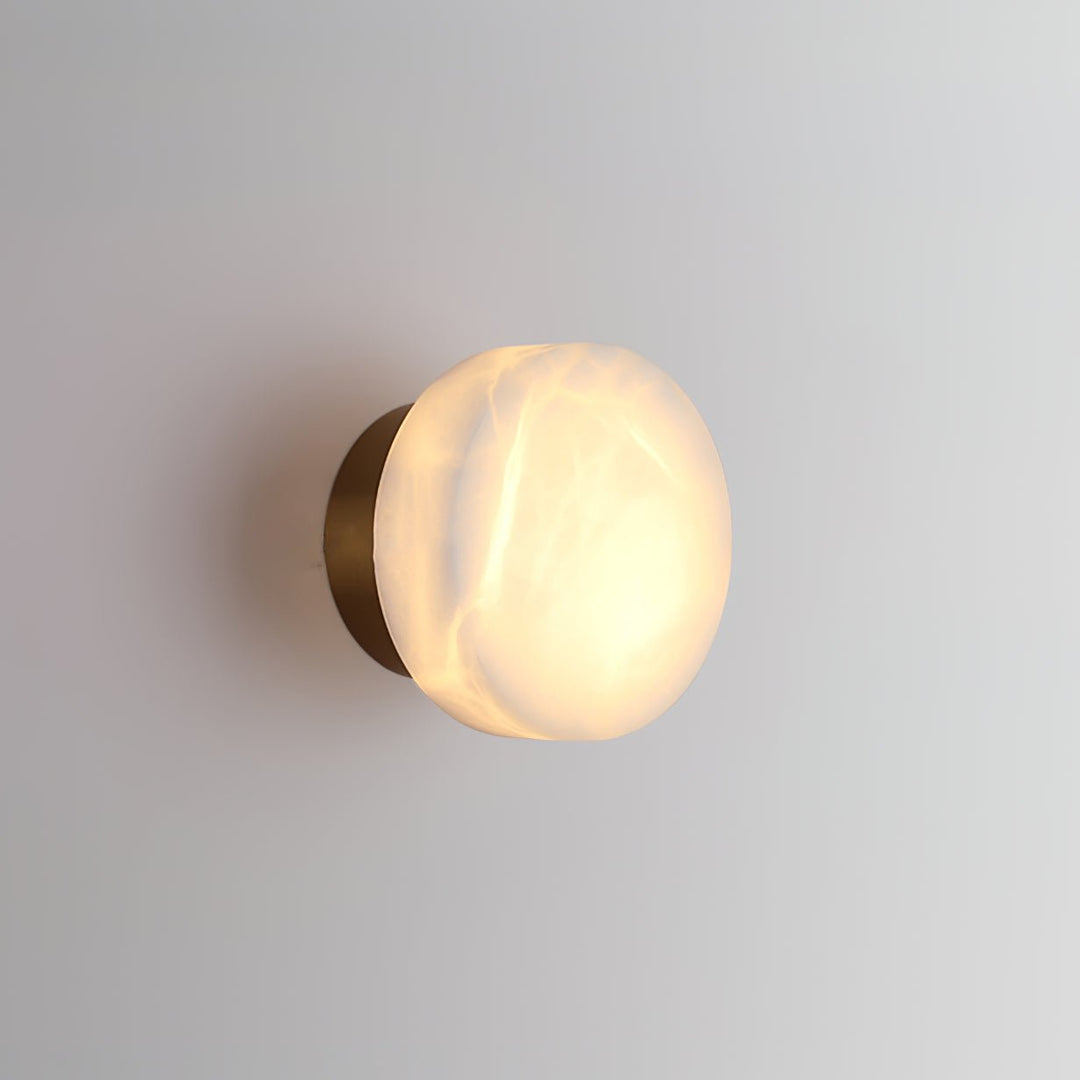 Cylindrisk Alabaster Vägglampa