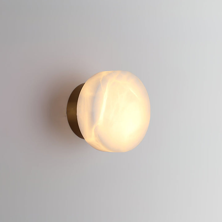 Cylindrisk Alabaster Vägglampa