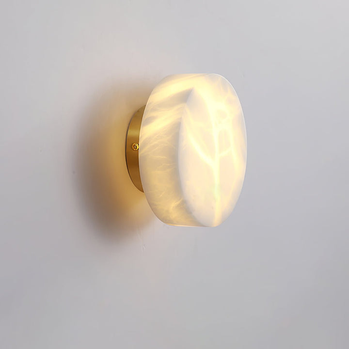 Cylindrisk Alabaster Vägglampa