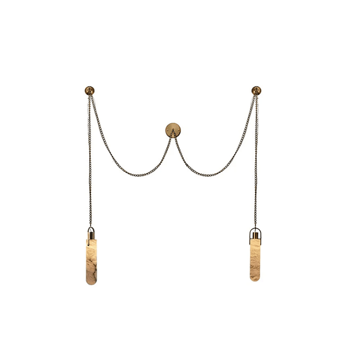 Cylindrisk Kluster Alabaster Kandelaber