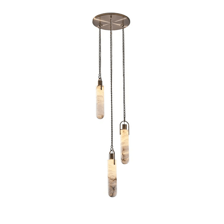 Cylindrisk Kluster Alabaster Kandelaber