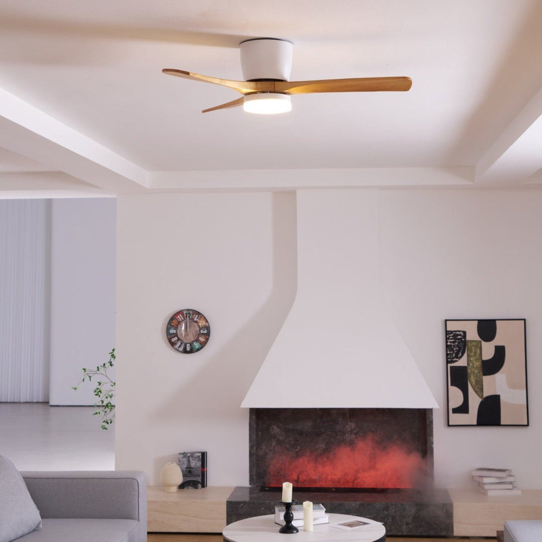 Nordisk Trä Takfläkt Lampa