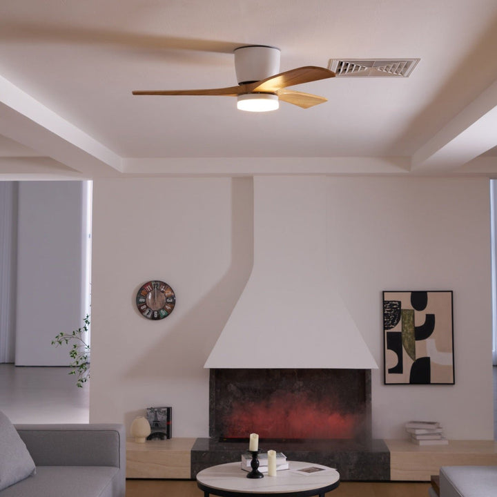 Nordisk Trä Takfläkt Lampa