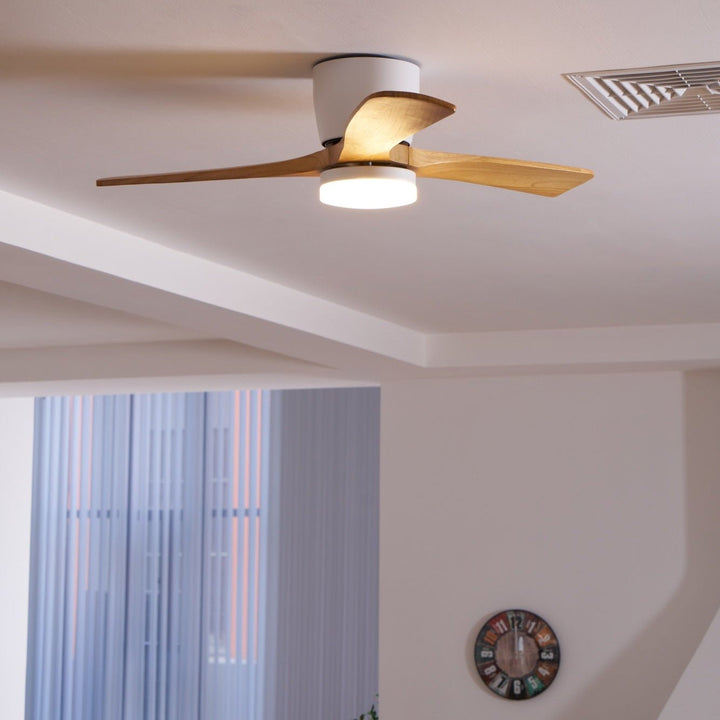 Nordisk Trä Takfläkt Lampa