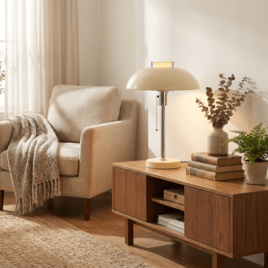 Domo Chrome Svamp Bordslampa