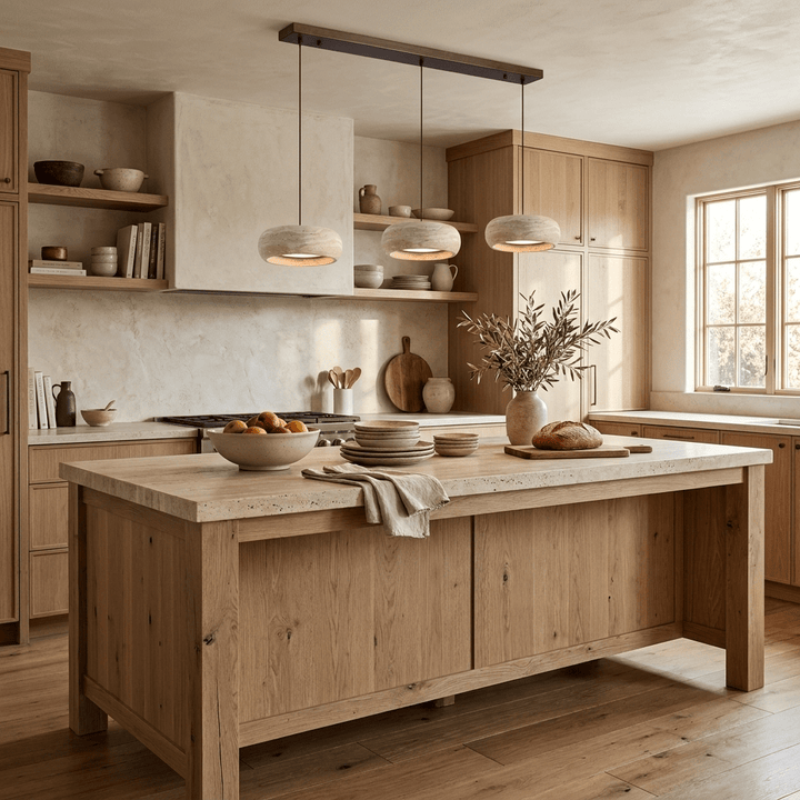 Donut Travertine Pendellampa