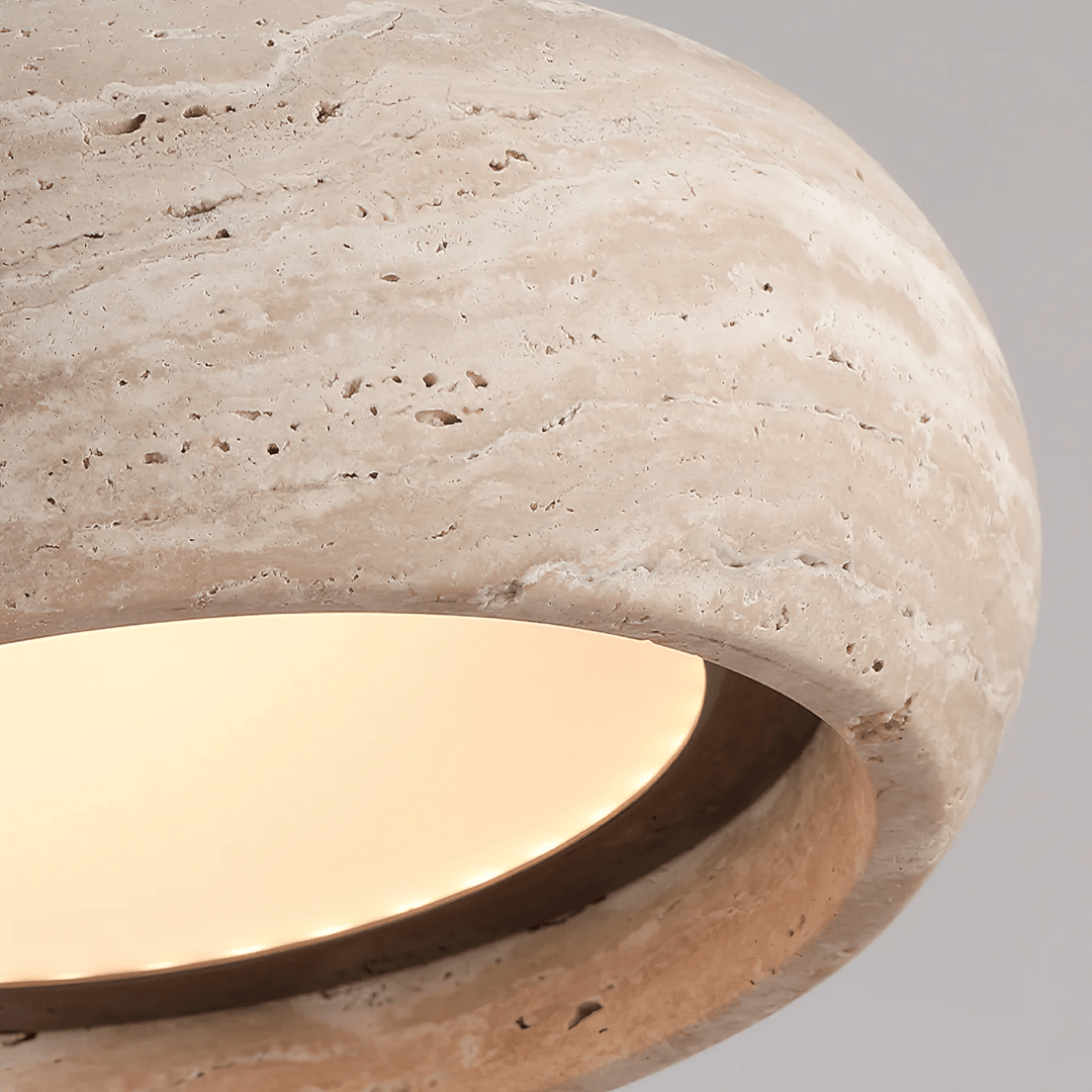 Donut Travertine Pendellampa