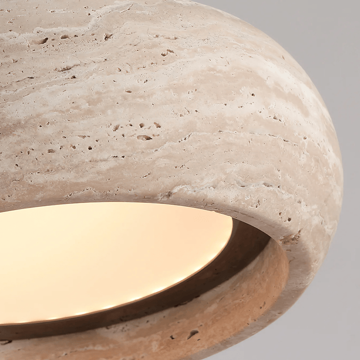 Donut Travertine Pendellampa