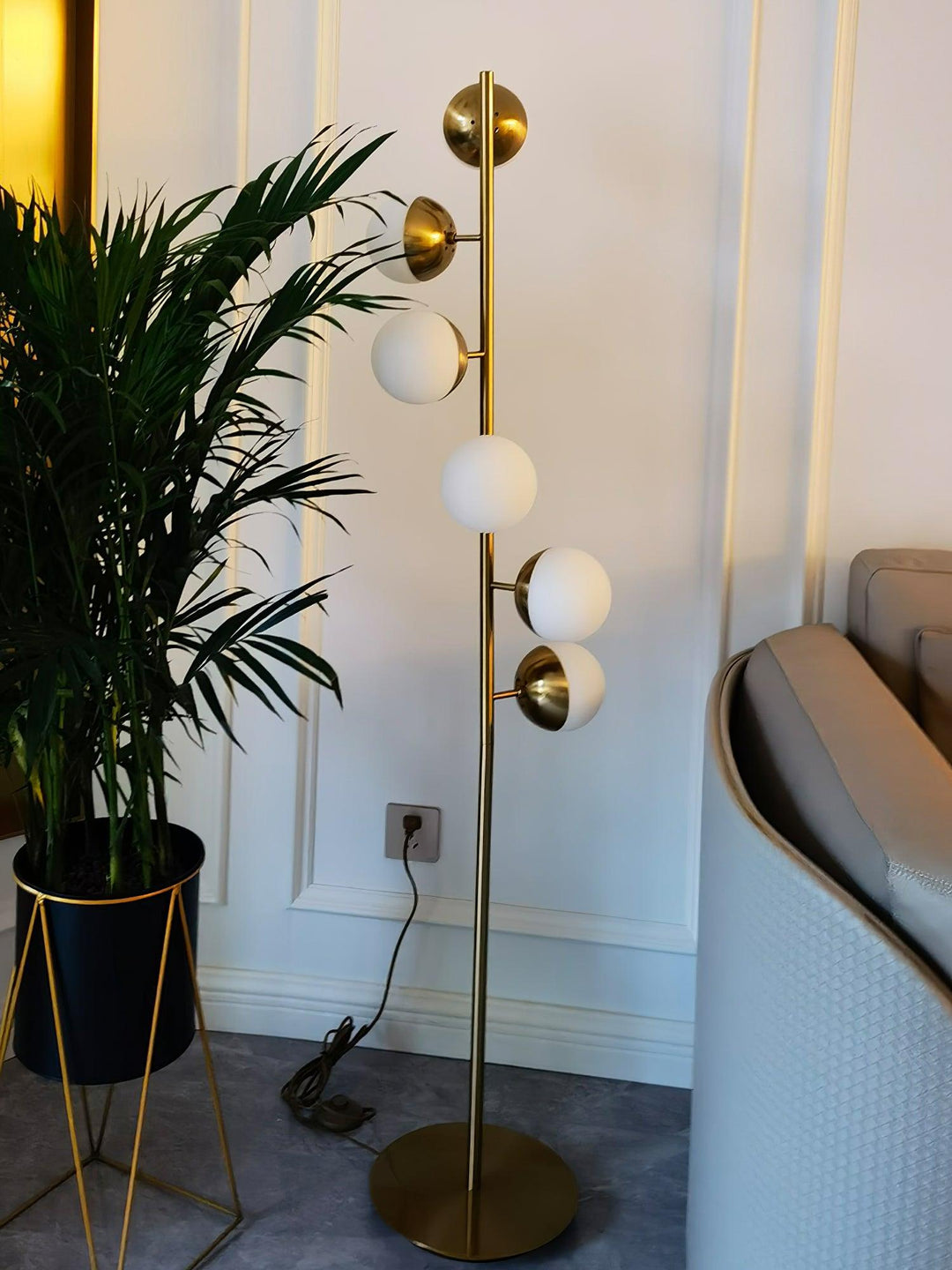 Doppler LED Trä Lamp