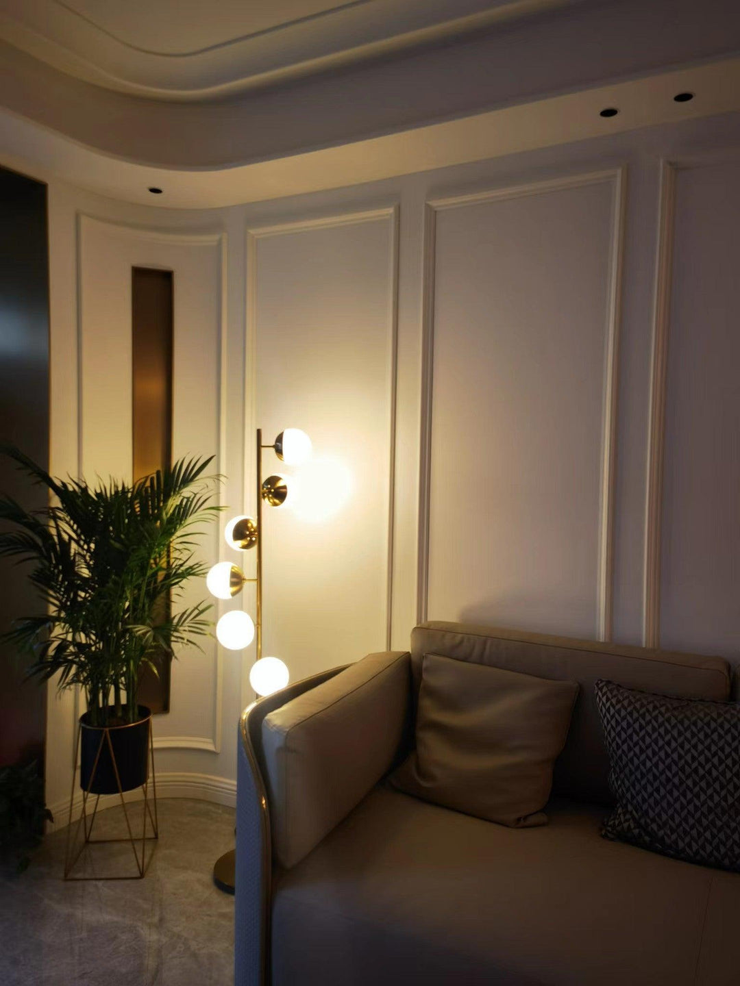 Doppler LED Trä Lamp