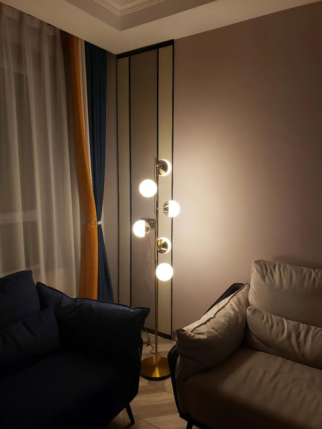 Doppler LED Trä Lamp