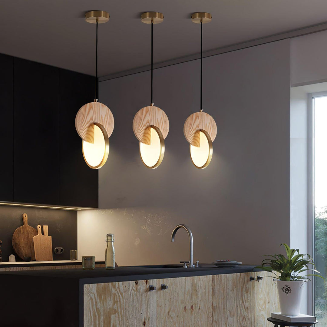 Dubbel Disk Pendellampa