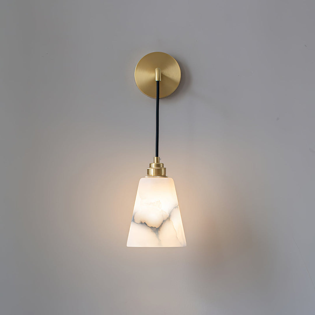 Droplet Alabaster Vägglampa