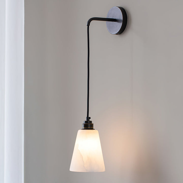 Droplet Alabaster Vägglampa