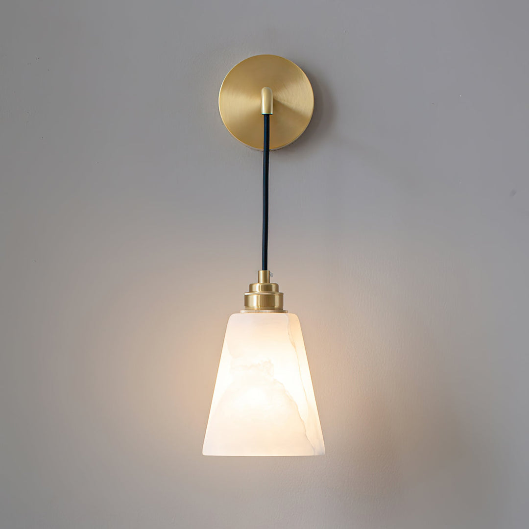 Droplet Alabaster Vägglampa