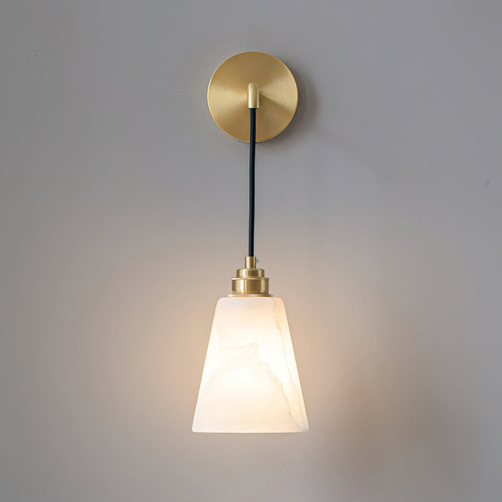 Droplet Alabaster Vägglampa