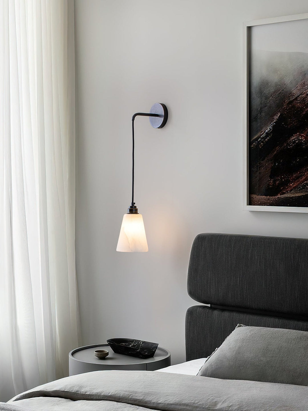 Droplet Alabaster Vägglampa