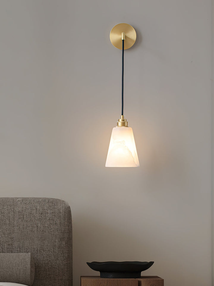 Droplet Alabaster Vägglampa