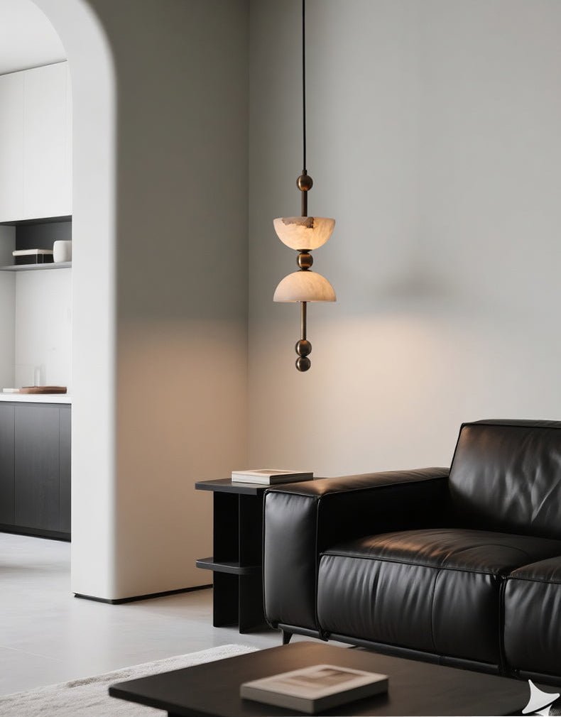 Duo Alabaster Pendellampa