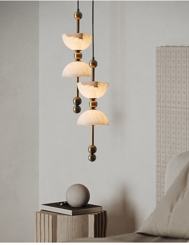 Duo Alabaster Pendellampa
