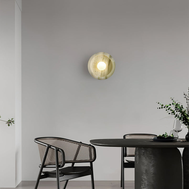 Eclipse Jade Alabaster Vägglampa