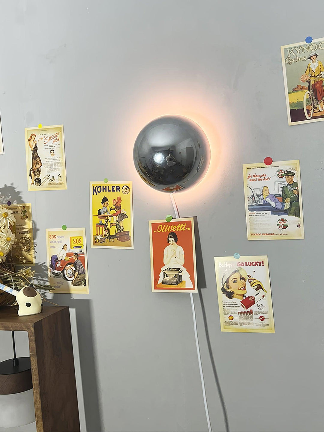 Aurum Sphere Vägglampa