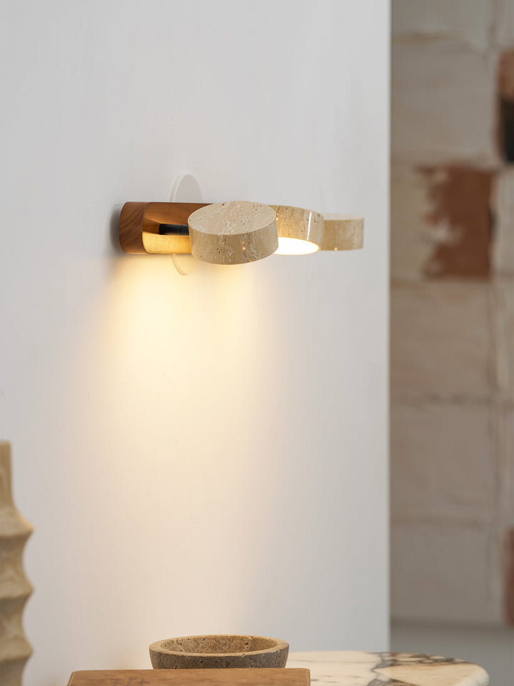 Travertine Duo Vägglampa