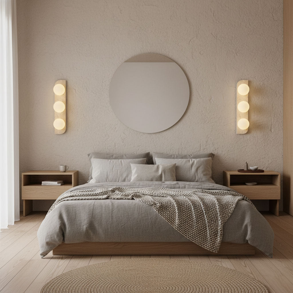 Elysian Travertine Vägglampa