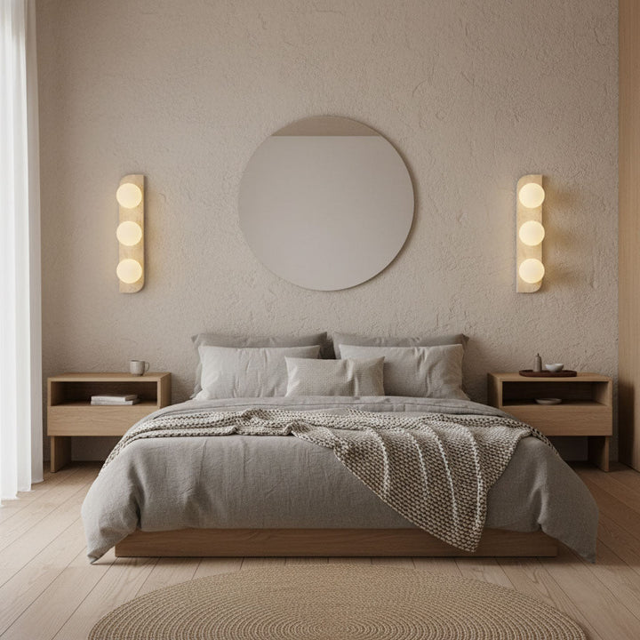 Elysian Travertine Vägglampa