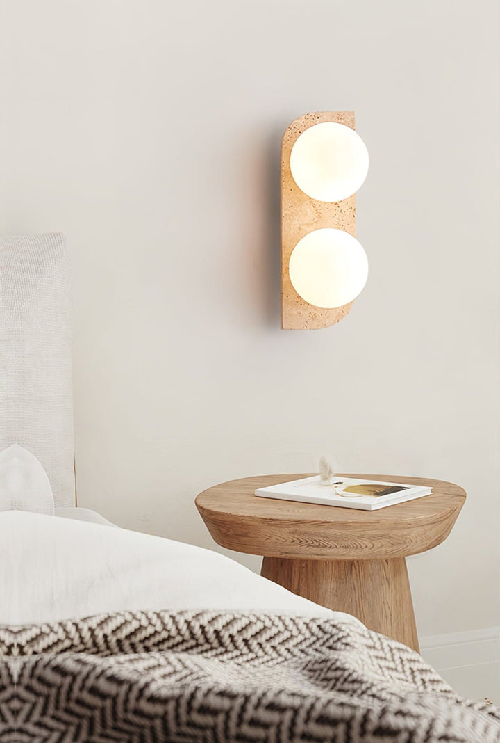 Elysian Travertine Vägglampa