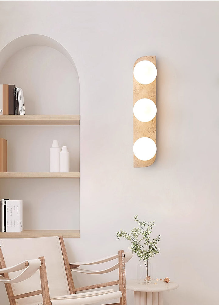 Elysian Travertine Vägglampa