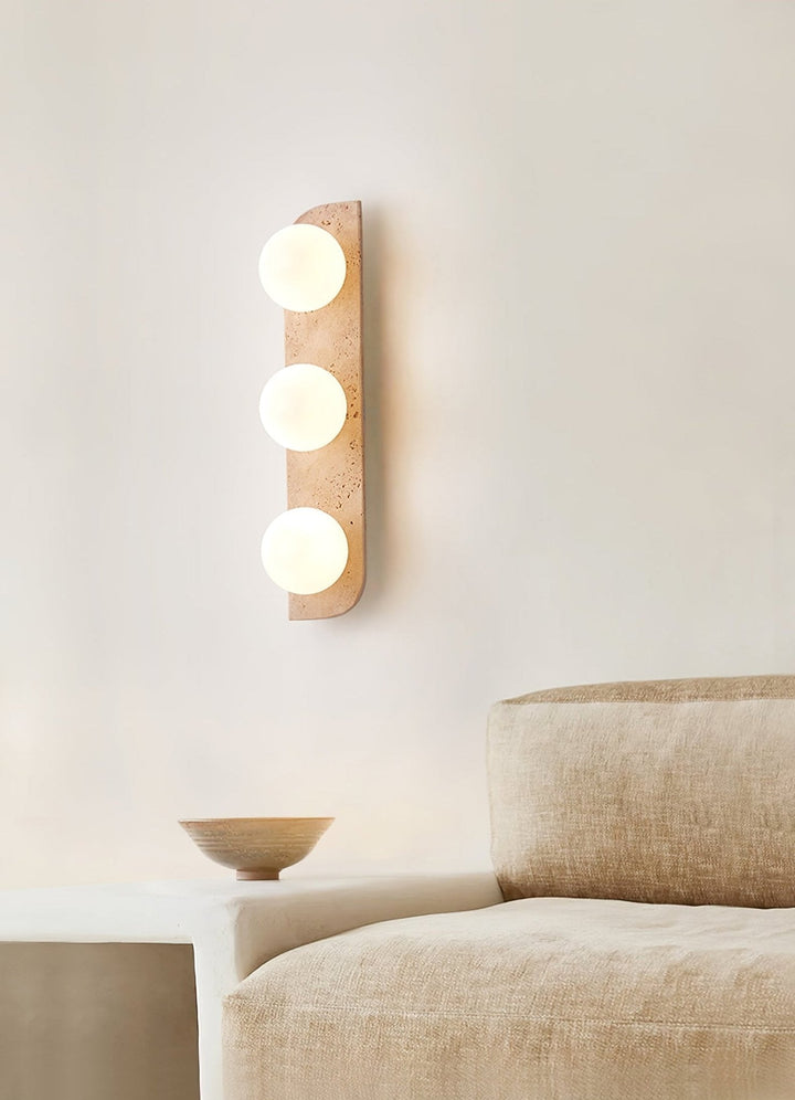 Elysian Travertine Vägglampa