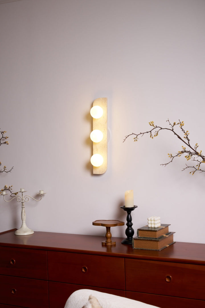 Elysian Travertine Vägglampa