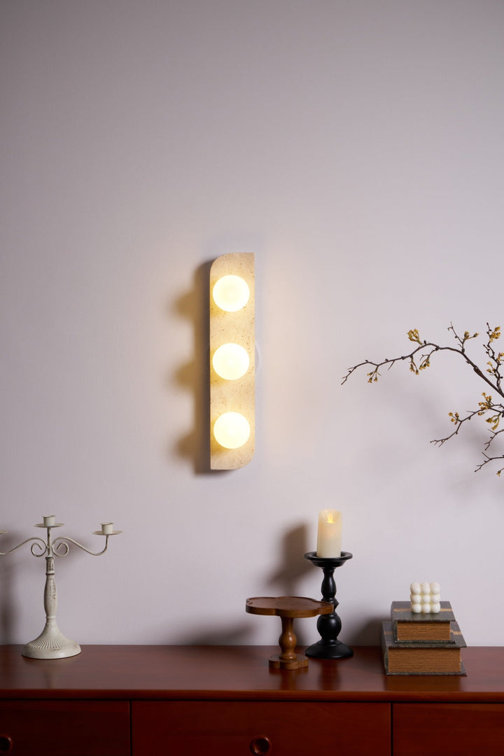 Elysian Travertine Vägglampa