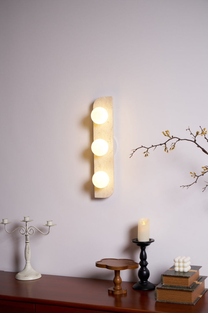 Elysian Travertine Vägglampa