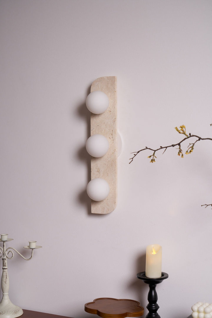 Elysian Travertine Vägglampa