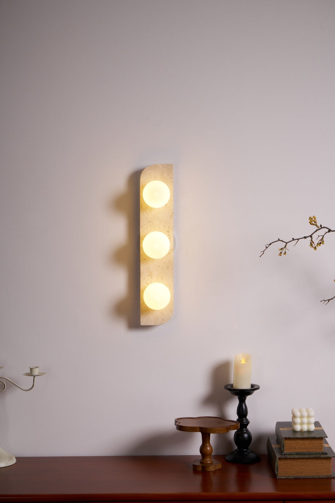 Elysian Travertine Vägglampa
